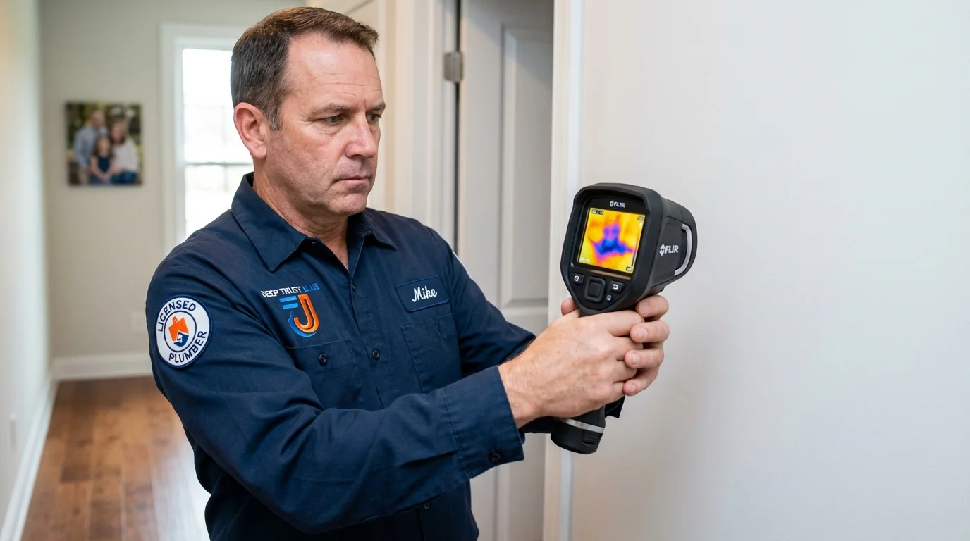 Thermal imaging leak detection by Johns Plumbing LLC in Chanhassen
